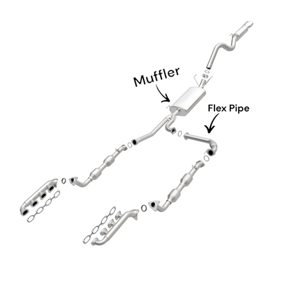 Toyota Land Cruiser 4.7L (1998-2007) Flex Pipe and Muffler