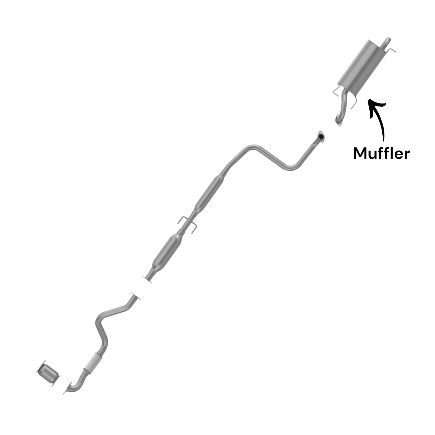 Chevrolet Aveo 1.6L (2004-2006) (Hatchback) Muffler
