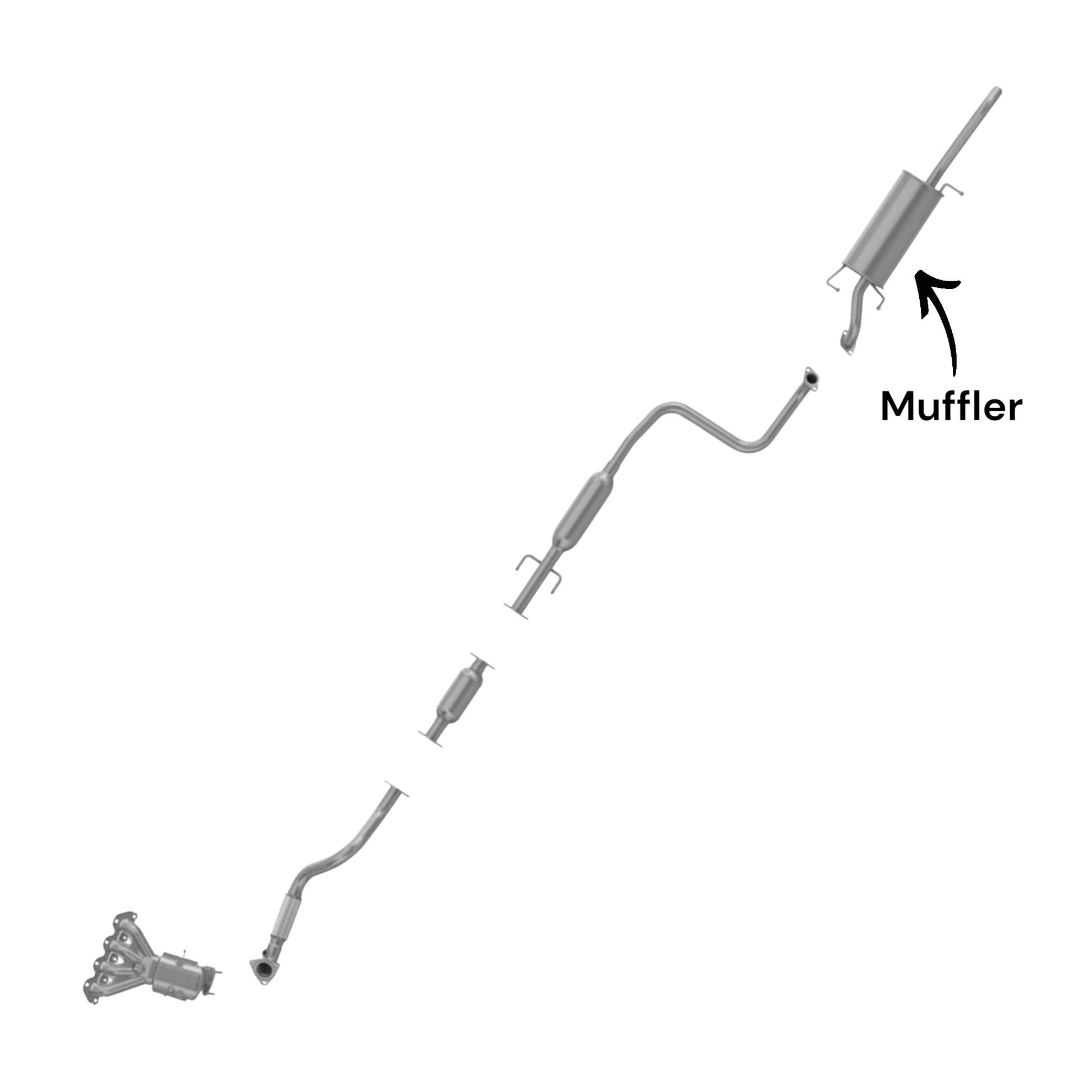 Pontiac G3 1.6L (2009) Muffler