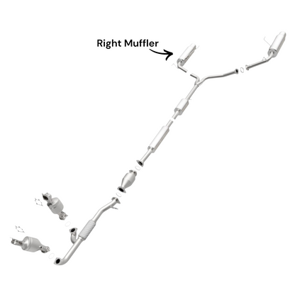 Honda Accord 3.0L (2005) (Sedan) (FULL HYBRID) Right side Muffler