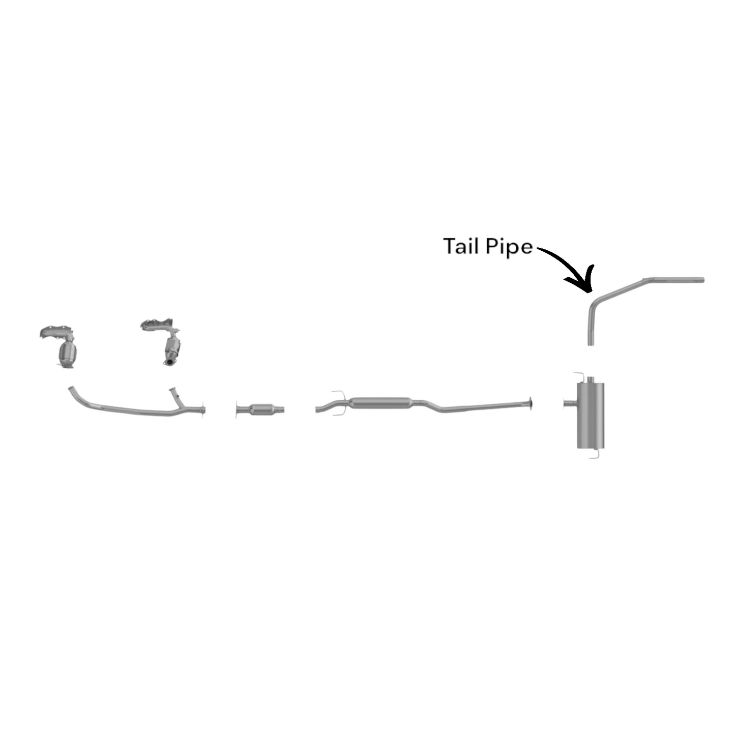 Toyota Sienna 3.5L (2007-2010) V6 FWD Tail Pipe