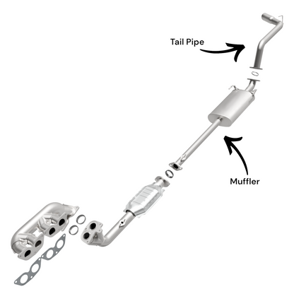 Toyota 4Runner 2.7L (1996-2000) Muffler with Tail pipe