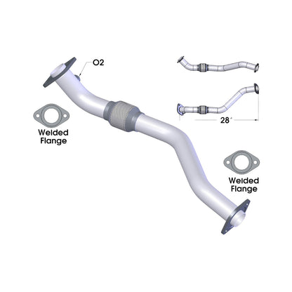 Toyota Sienna 3.3L V6 (2004,2005,2006) AWD Front Pipe