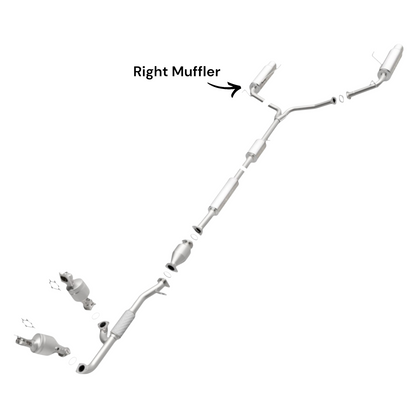 Honda Accord 3.0L (2006-2007) (Hybrid and Non-Hybrid) Right Side Muffler