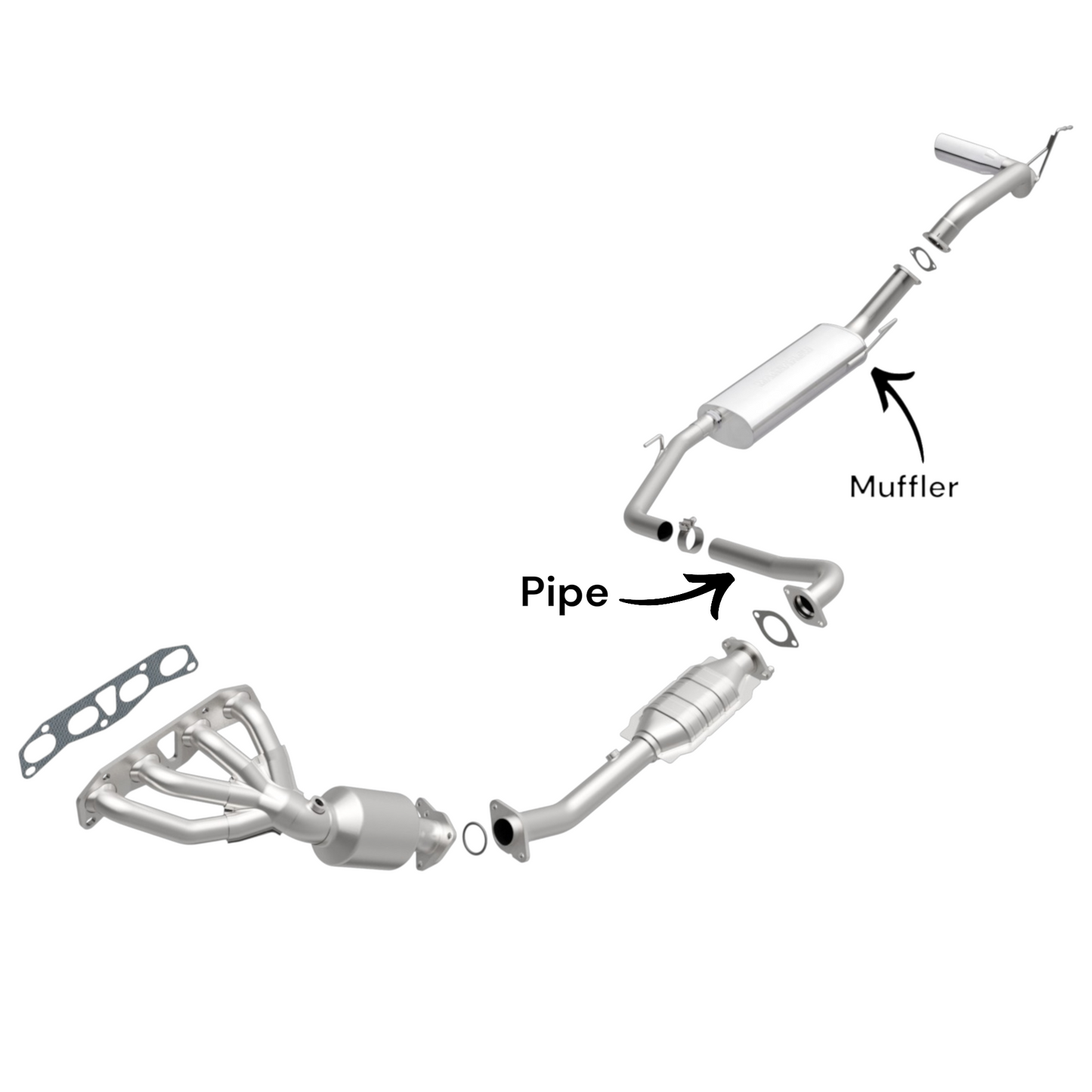 Suzuki Equator 2.5L (2009-2012) Pipe with Muffler
