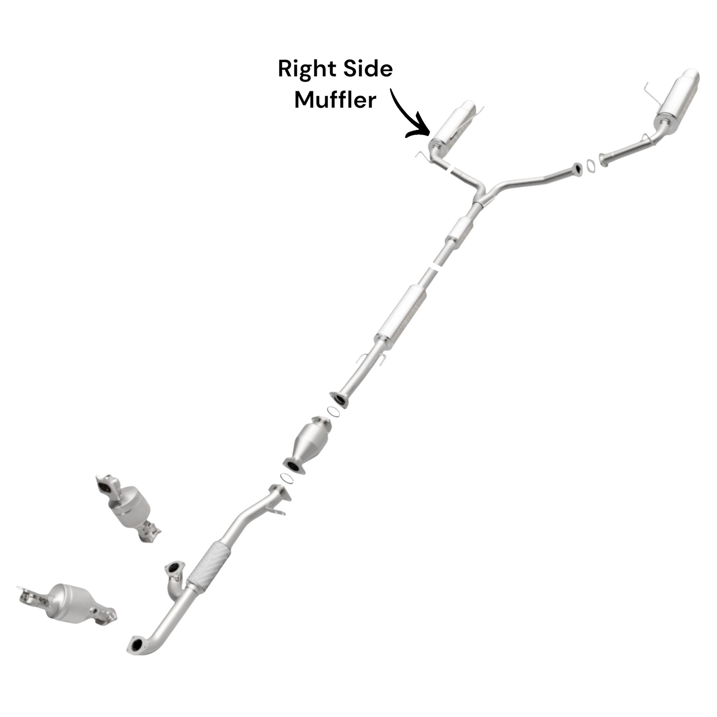 Silencieux côté conducteur pour Honda Accord 3.5L (2008-2012) Berline