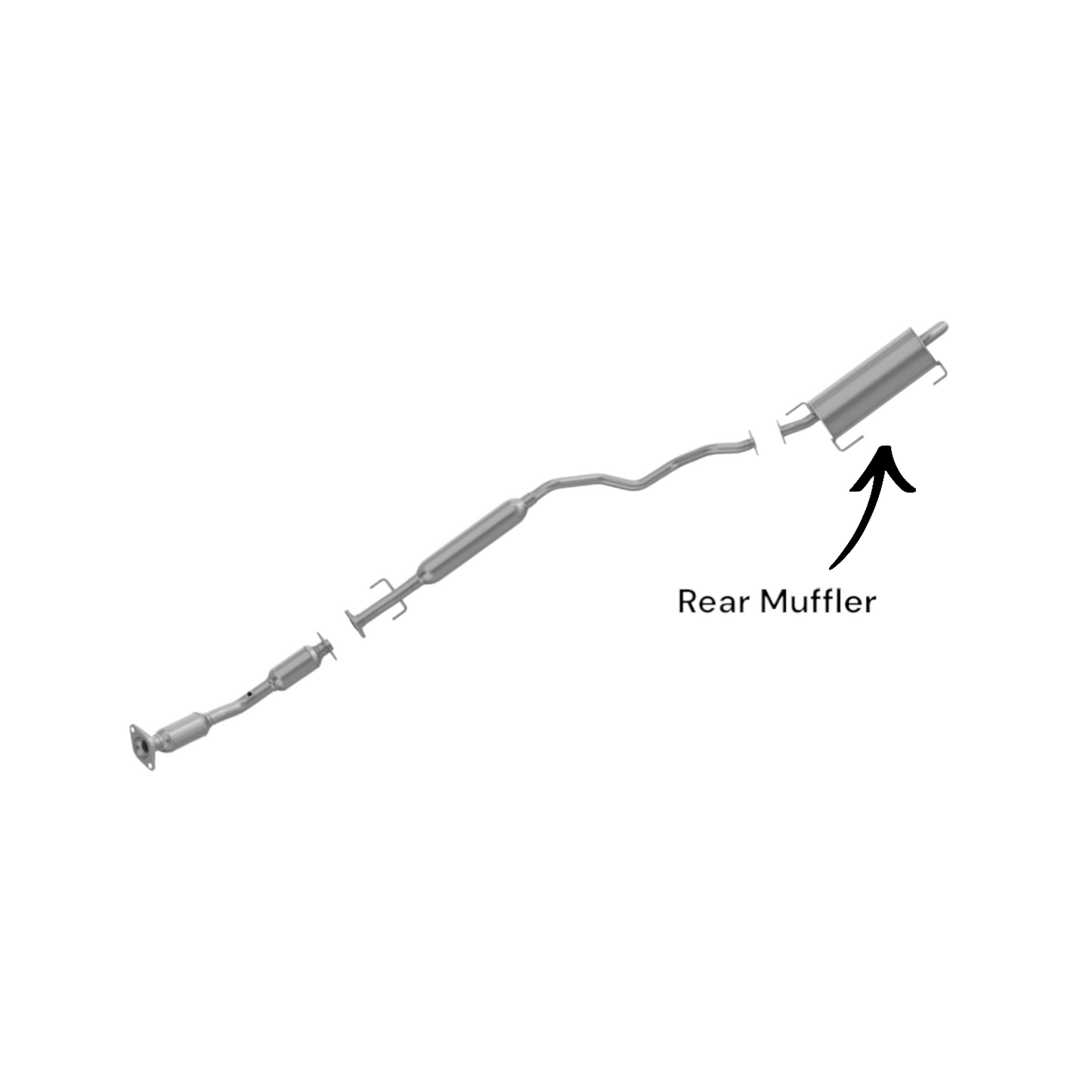 Nissan Versa 1.8L (2007-2012) Hatchback V4 Rear Muffler