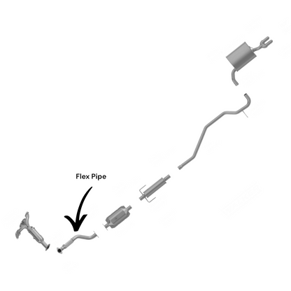 Ford Fusion (Hybrid/Non Hybrid) 2.5L (2010-2012) Flex Pipe