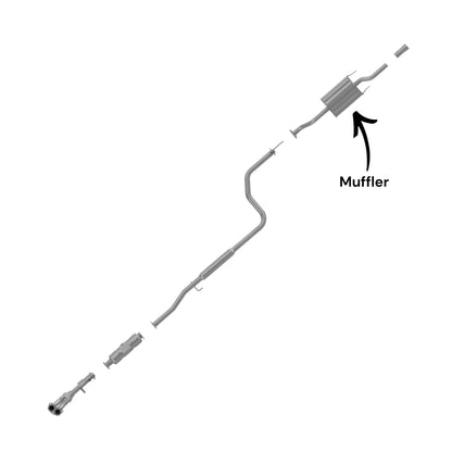 Acura EL 1.6L (1997, 1998) Muffler