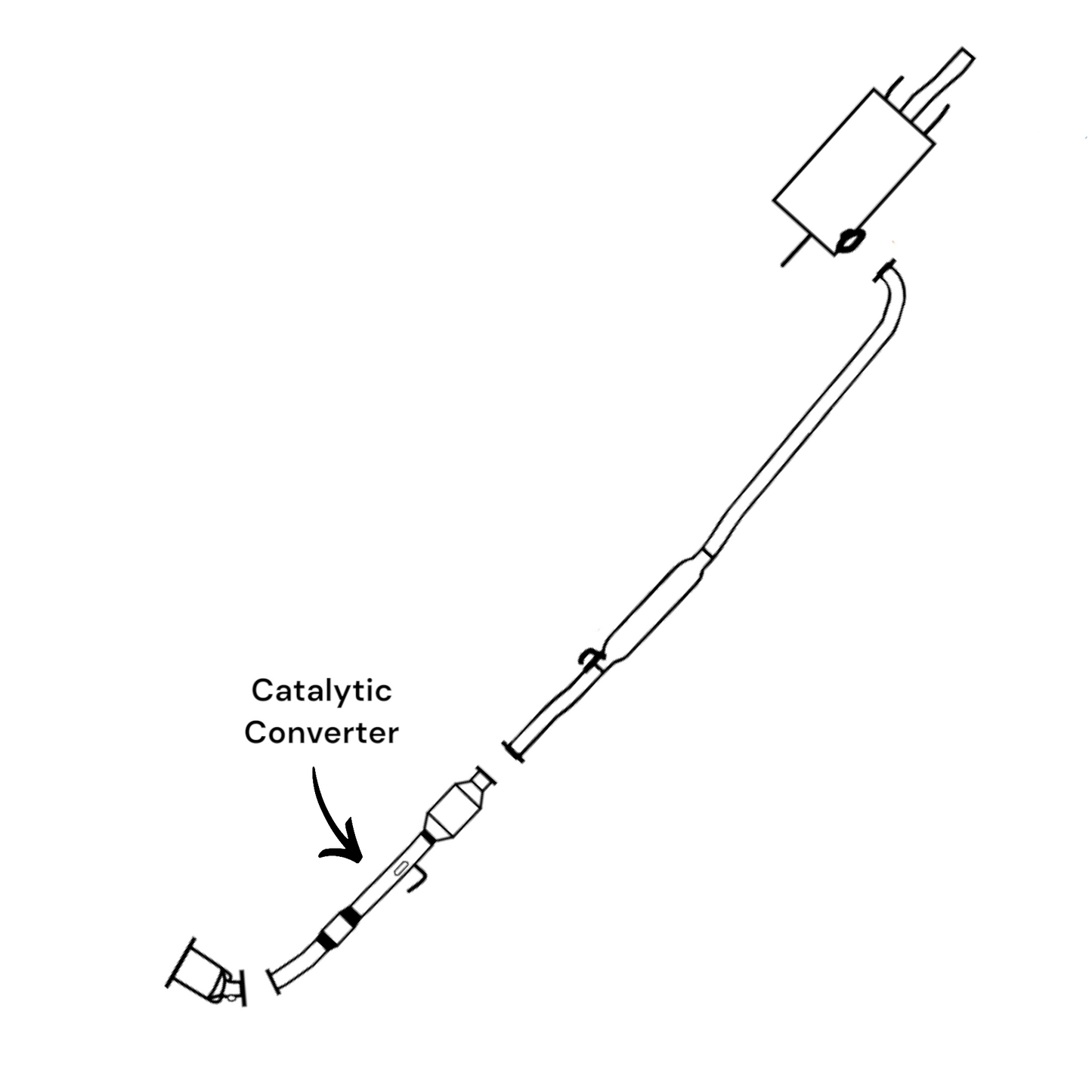 Toyota Camry 2.2L (1993-1996) Catalytic Converter