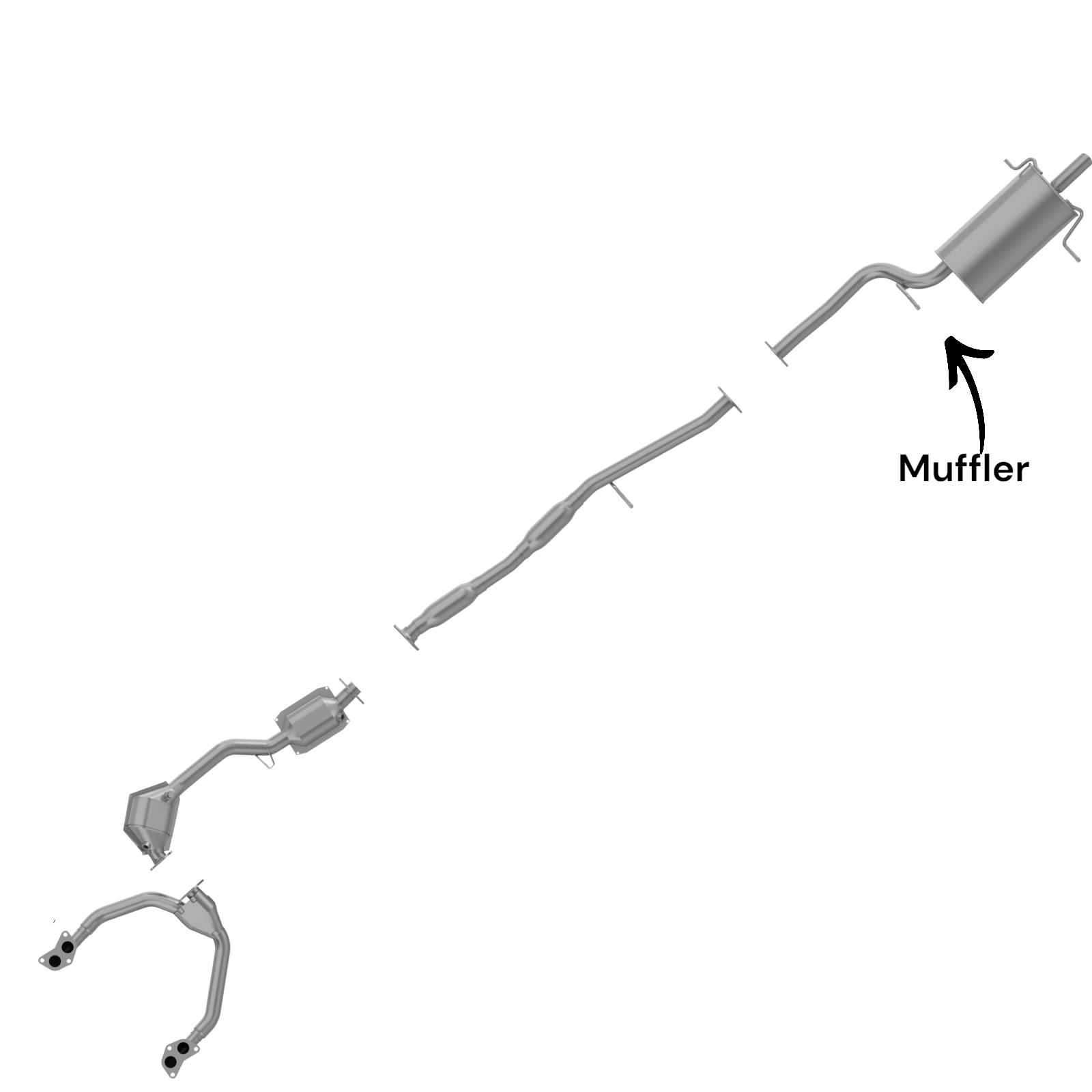 Subaru Forester 2.5L (1998-2005) Rear Muffler