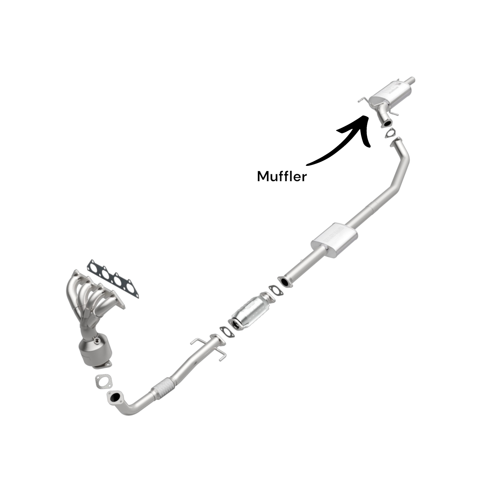Mitsubishi Lancer 2.0L (2002-2007) V4 Rear Muffler