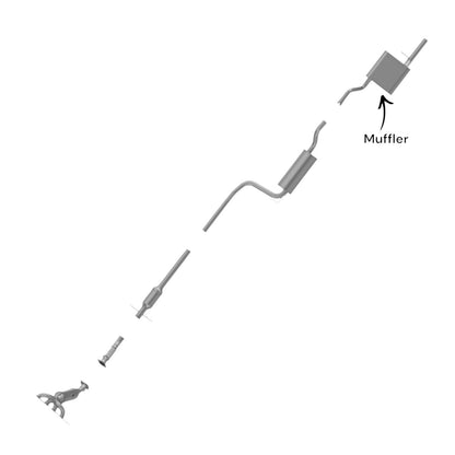 Ford Focus 2.3L (2003-2007) (Sedan) Rear Muffler