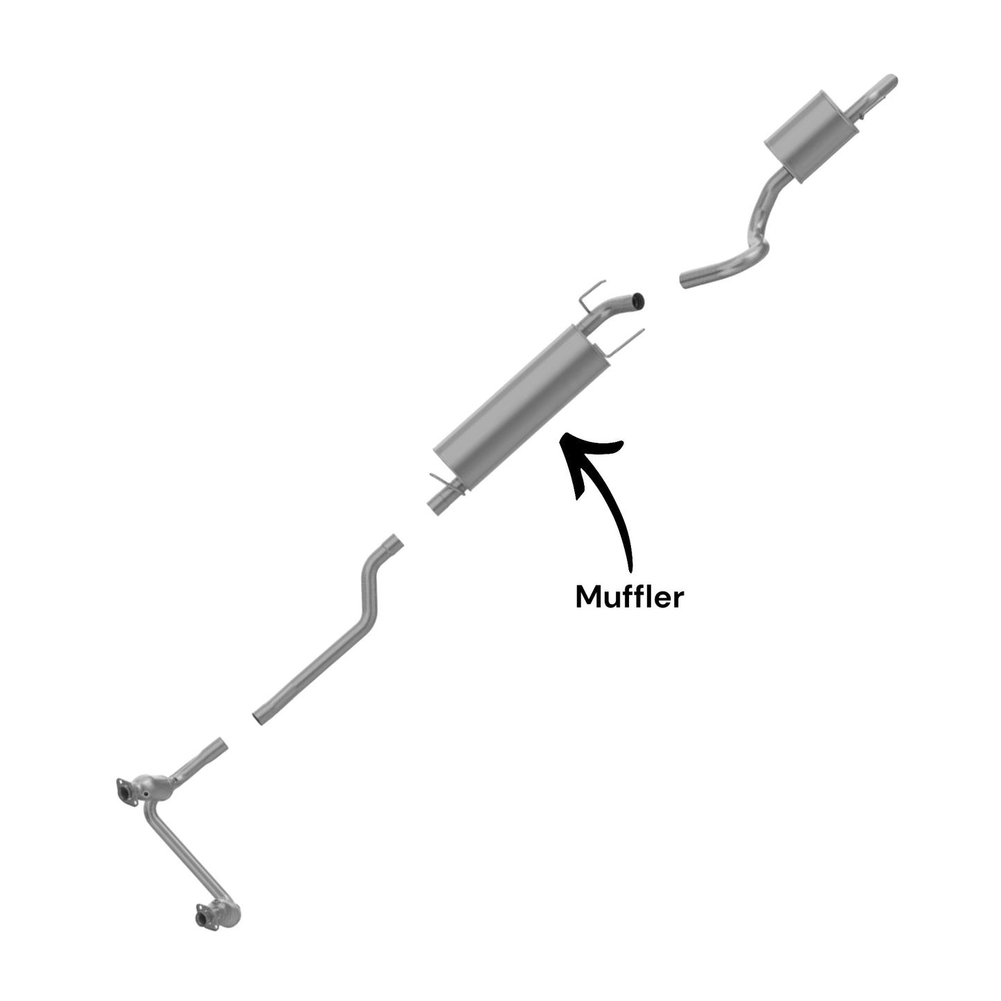 Dodge Durango 4.7L (2004-2007) Muffler