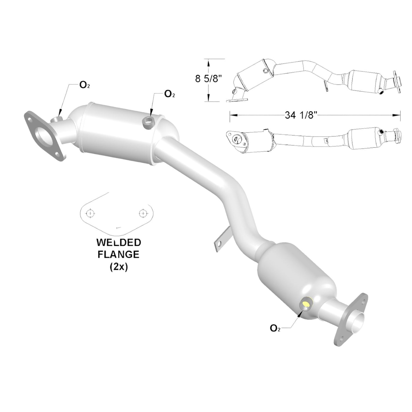 Fits 1999-2005 Subaru Forester 2.5LCatalytic Converter