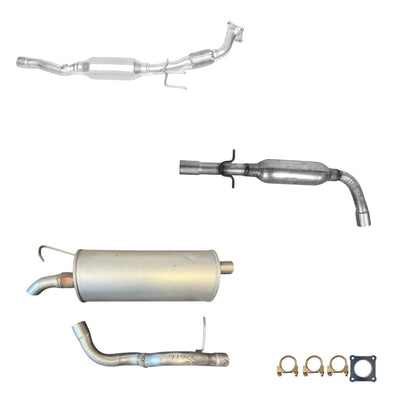 Vokswagen Golf 2.0L (2001-2006) Catalytic Converter, Resonator And Muffler