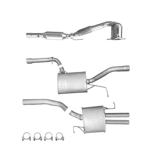 Volkswagen Passat 2.0L (2006-2008) (Turbo) Catalytic Converter, Resonator and Muffler
