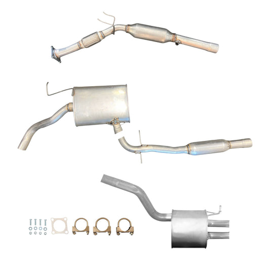 Volkswagen Jetta 2.5L (2005-2014) (Federal Emissions Only) Flex Pipe with Catalytic Converter, Middle Resonator and Rear Muffler