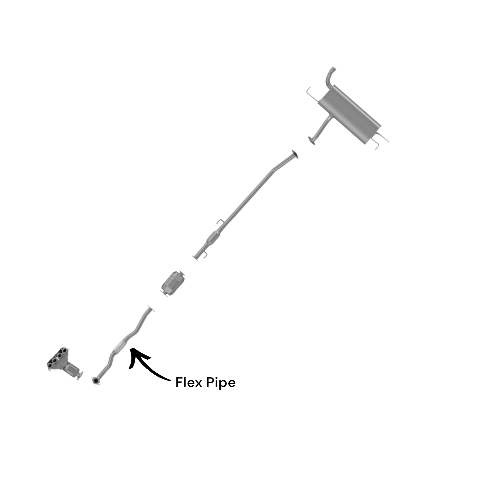 KIA Sportage 2.0L (2005-2010) Flex Pipe