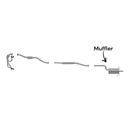 Subaru Forester 2.5L (2006-2008) (Non-Turbo) Rear Muffler