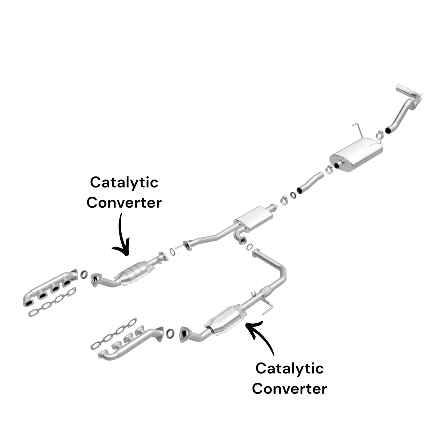 Convertisseur côté conducteur et passager pour Toyota Tundra 4.7L (2003-2004)