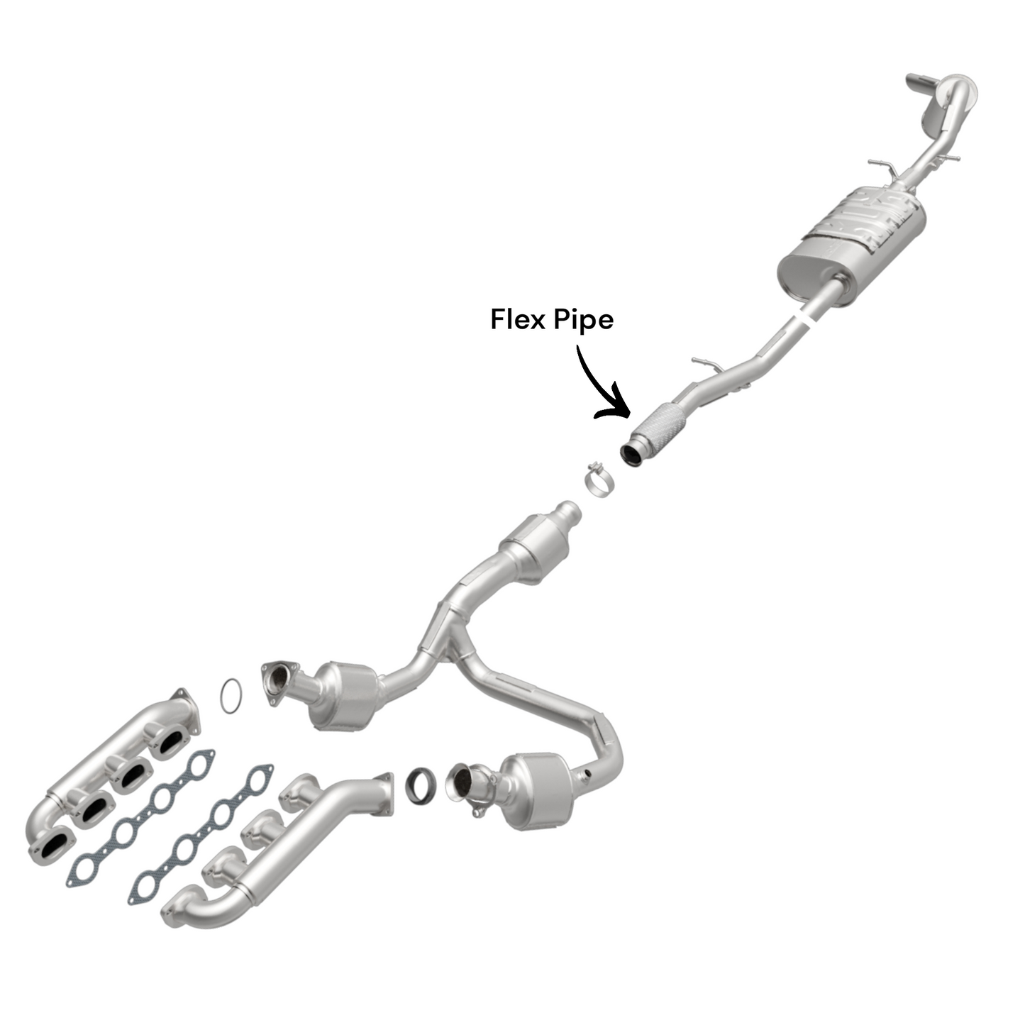 Tuyau flexible pour Chevrolet Silverado 1500 5.3L (2009-2013) et GMC Sierra 1500 5.3L (2009-2013).