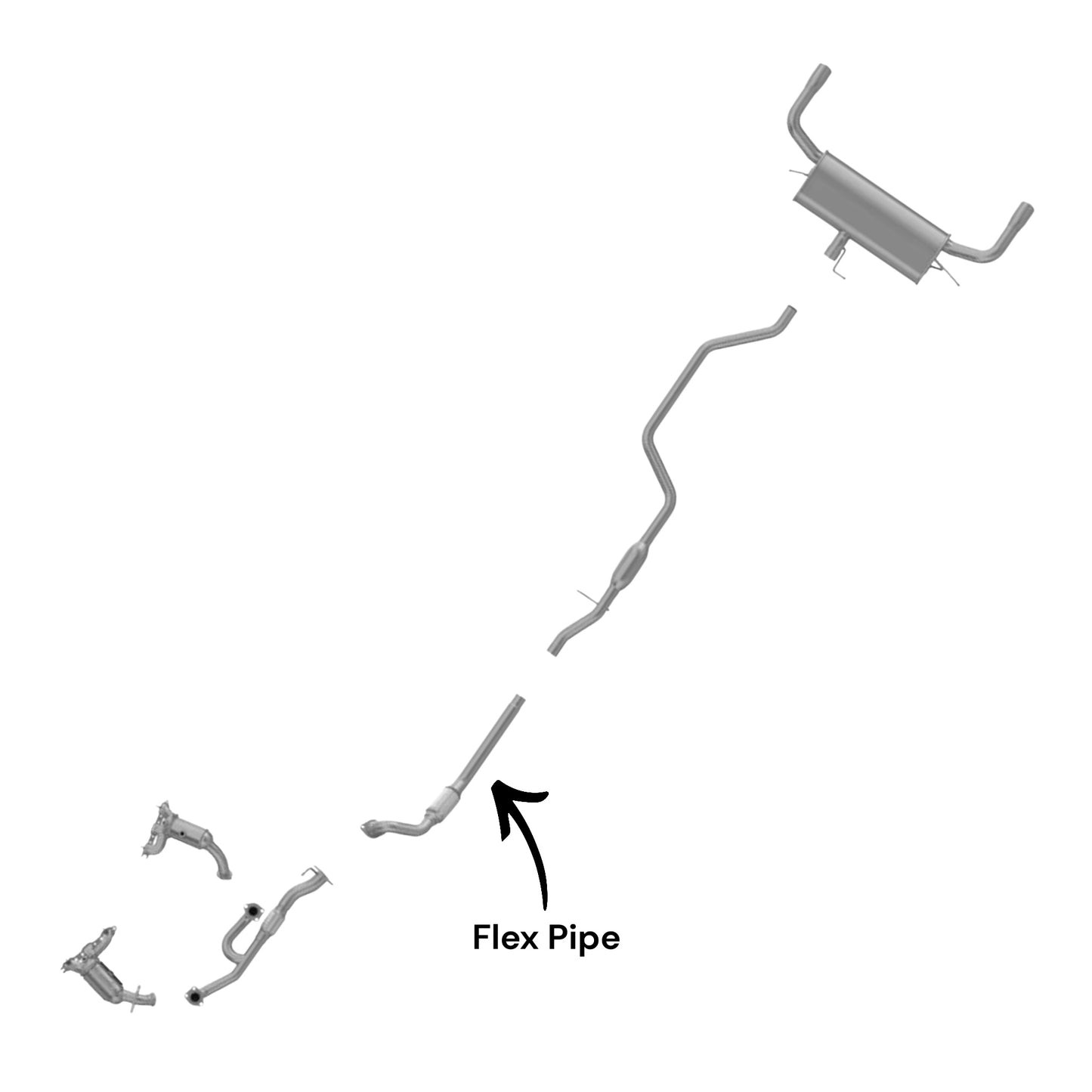 Chrysler Sebring 3.5L (2007-2010) (Limited) Flex Pipe