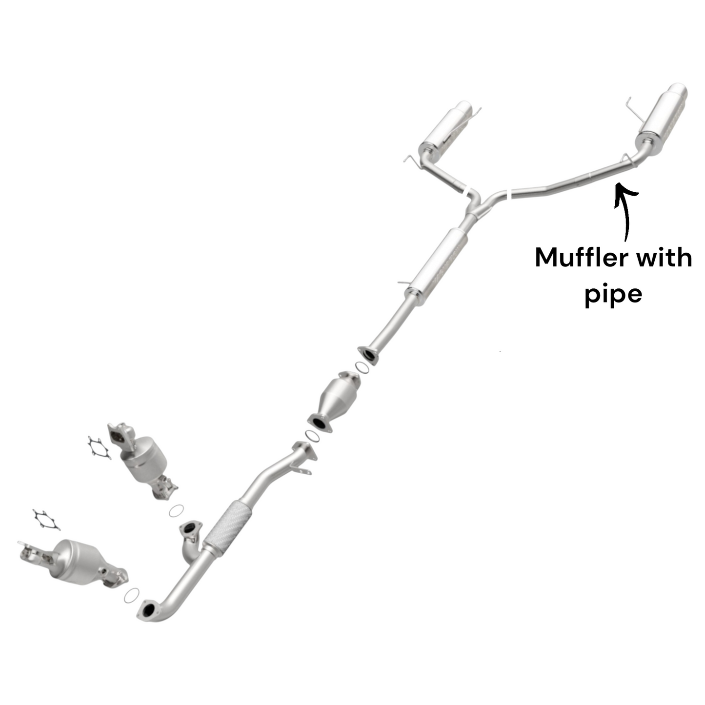 Honda Pilot 3.5L (2009-2015) Pipe with Left Side Muffler