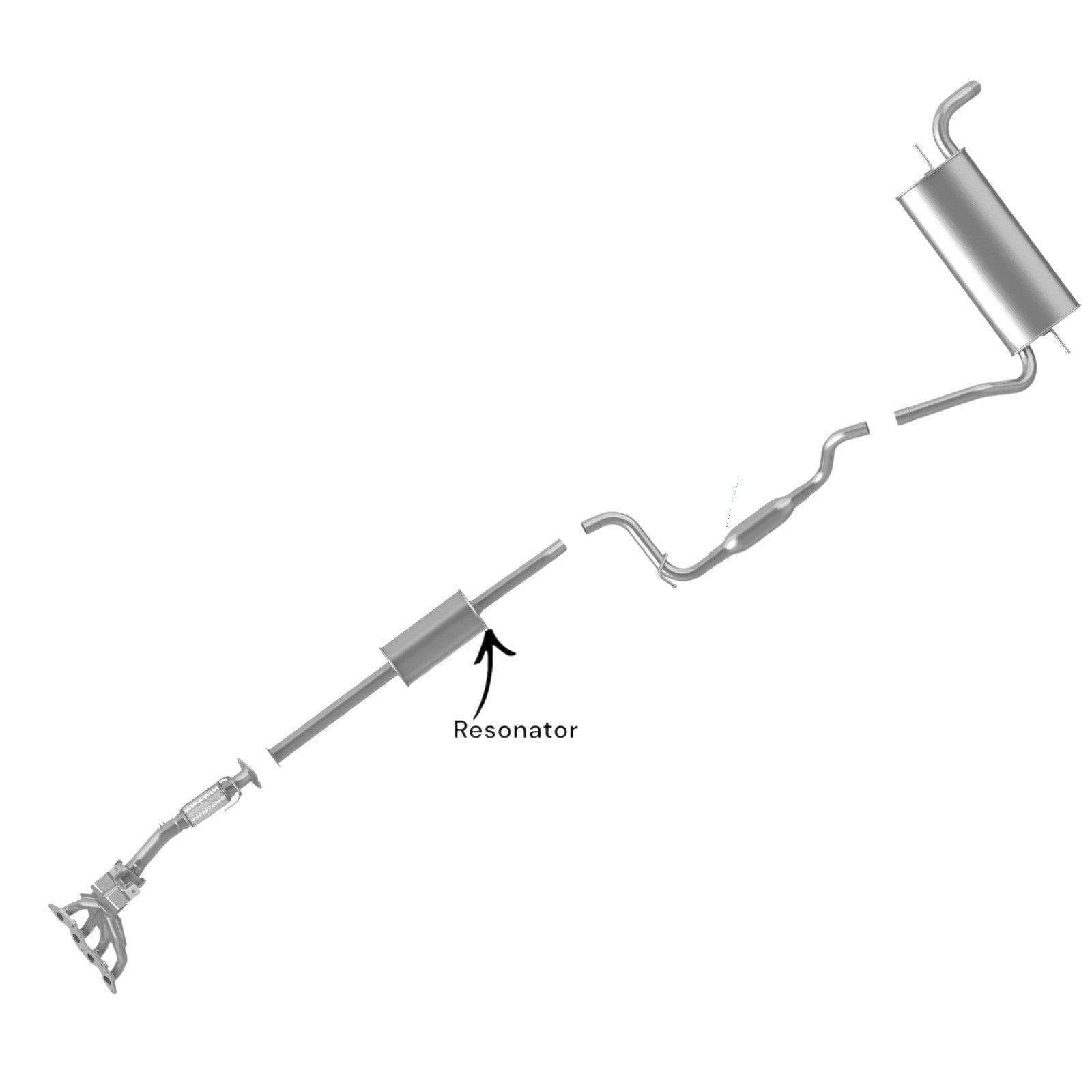 Ford Focus 2.0L (2012-2018) (Naturally Asprirated) (PZEV) Resonator