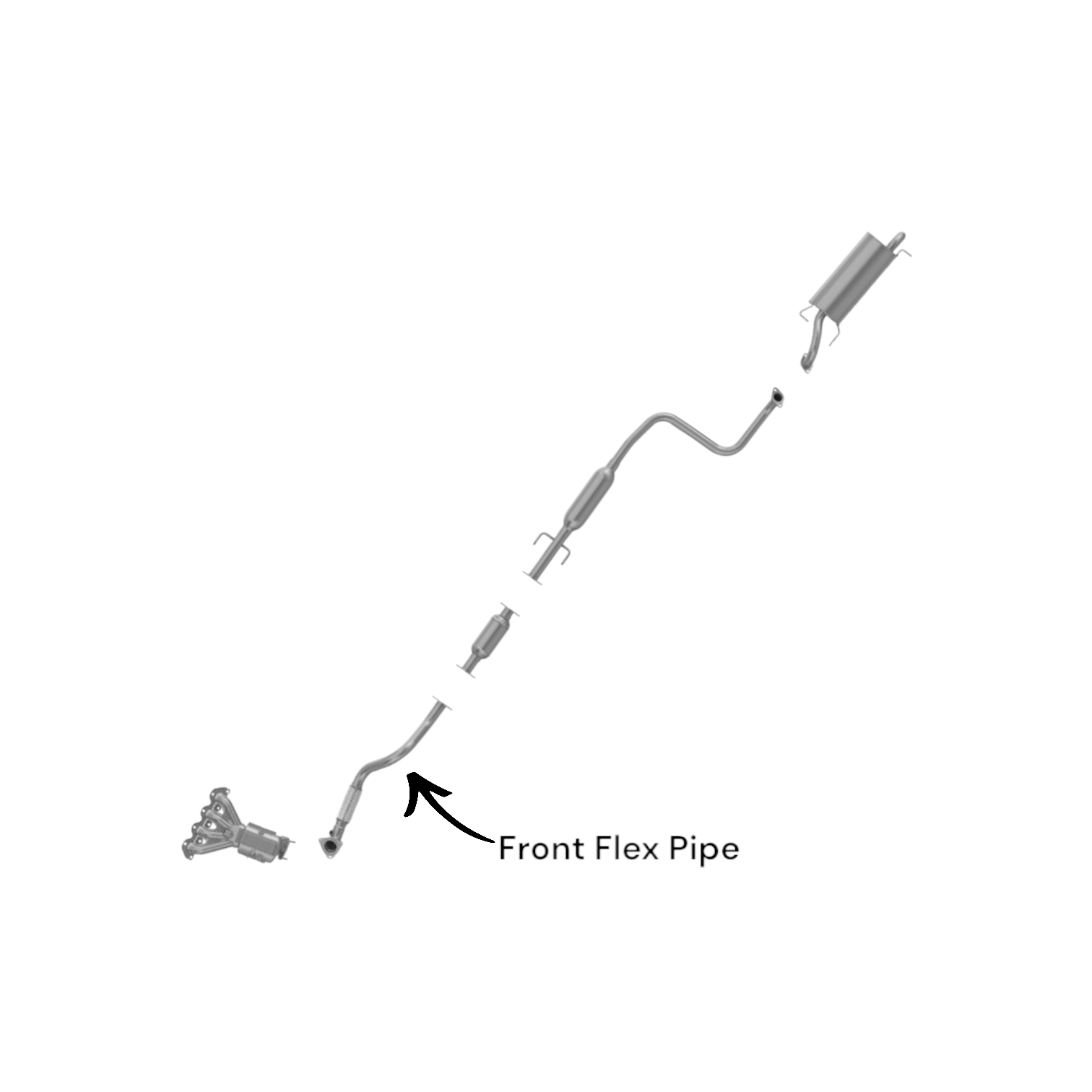Chevrolet Aveo5 1.6L (2009-2011) Front Flex Pipe