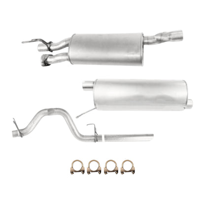 Ford F-250 Super Duty 6.2L (2011-2016) Front & Rear Muffler With Tail Pipe