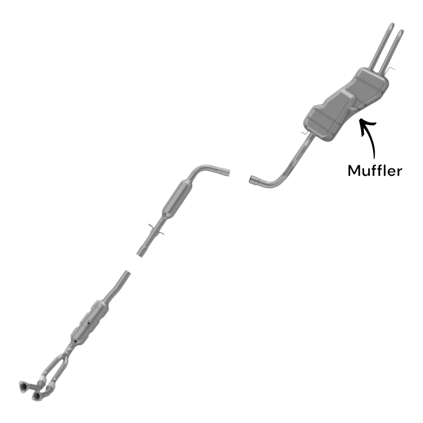 Volkswagen Jetta 2.8L (2000-2004) Muffler