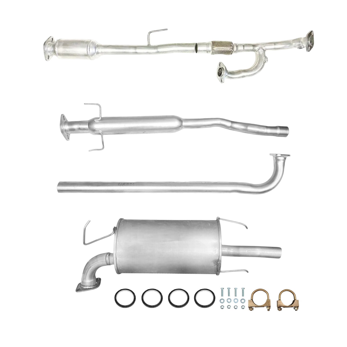 Toyota Camry 3.0L (2002-2006) Flex with Catalytic Converter, Resonator and Muffler