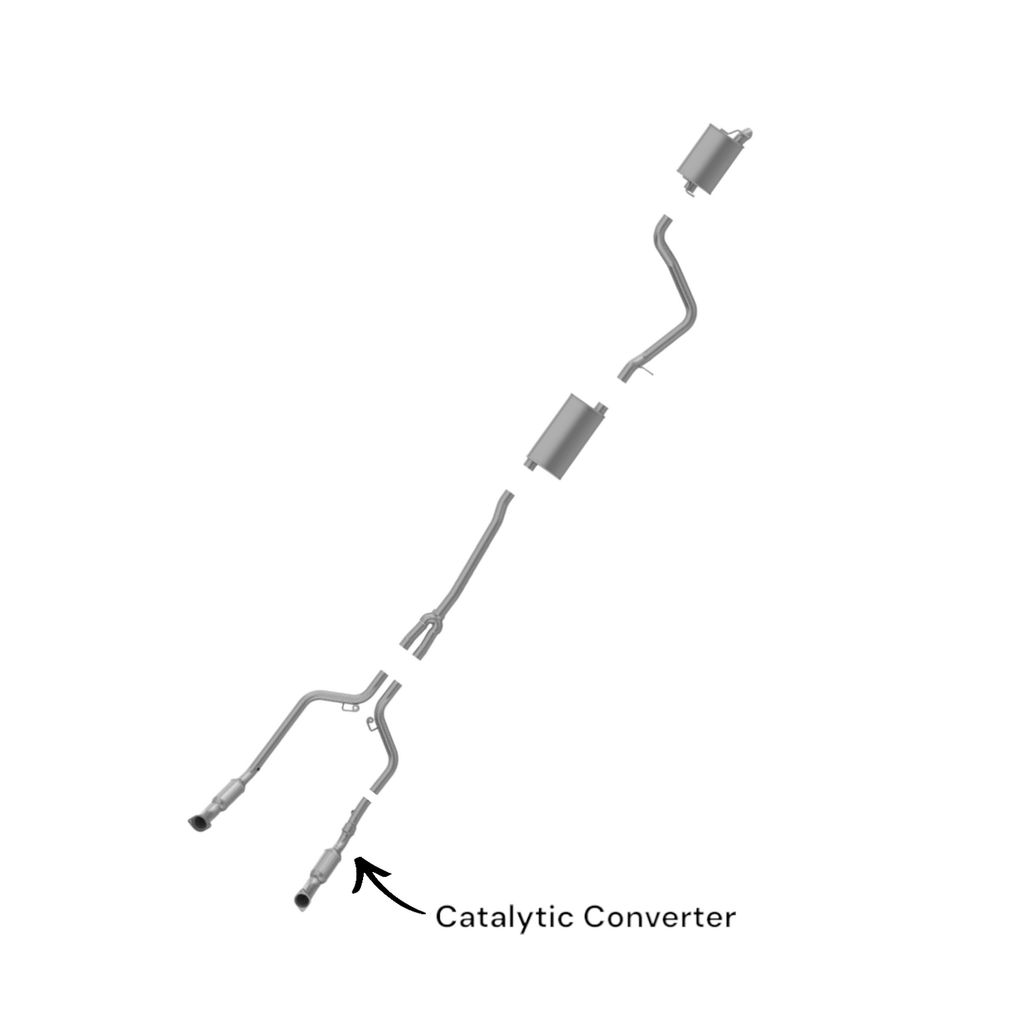 Chrysler 300 3.5L (2005-2010) RWD Driver Side Catalytic Converter