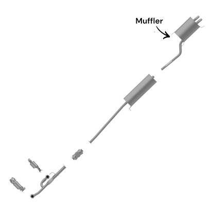 Honda Pilot 3.5L (2003-2008) Rear Muffler