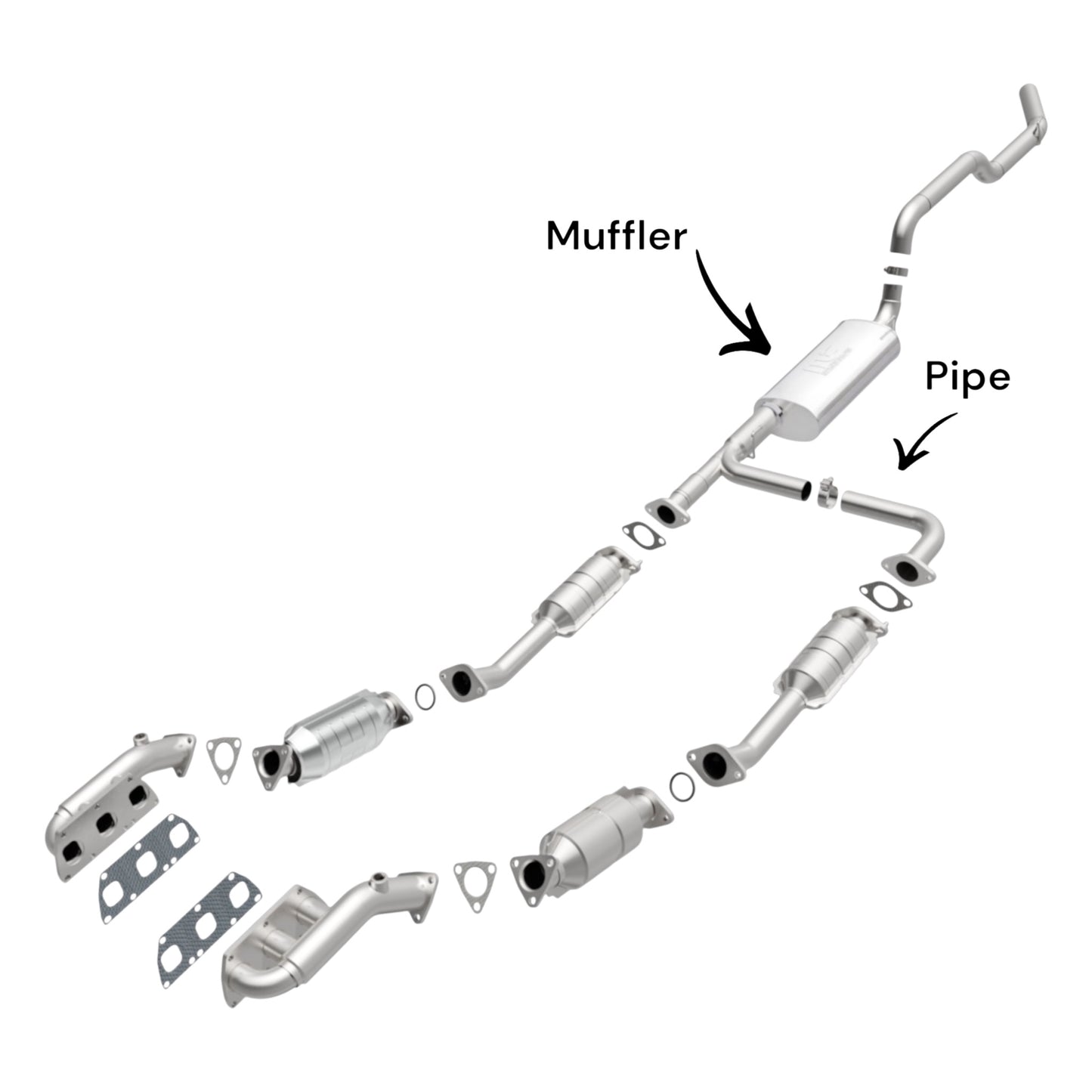 Nissan Xterra 4.0L (2005-2015) Muffler With Pipe