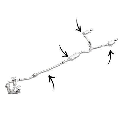 Subaru Outback 2.5L (Non-Turbocharged) 2006-2009 Catalytic Converter, Resonator with Y-Pipe and Mufflers