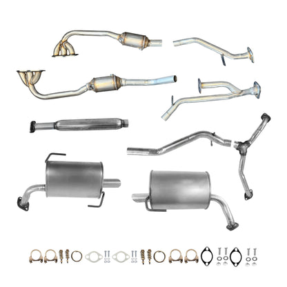 Subaru Tribeca 3.6L (2010-2014) Left & Right Catalytic Converter, Resonator, Y-Pipe, Left & Right Mufflers