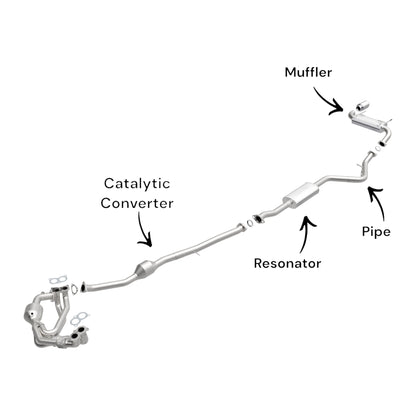 Convertisseur catalytique, tuyau et silencieux pour Subaru Impreza 2.0L (2012-2016) (Hatchback)