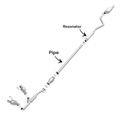 Honda Ridgeline 3.5L (2006-2014) Pipe with Resonator