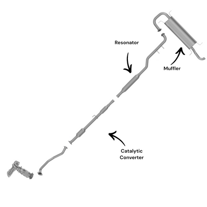 Toyota Venza 2.7L (2009-2015) Catalytic Converter, Resonator and Muffler
