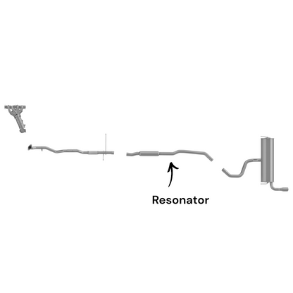 Jeep Cherokee 2.4L (2014-2019) (AWD) Resonator