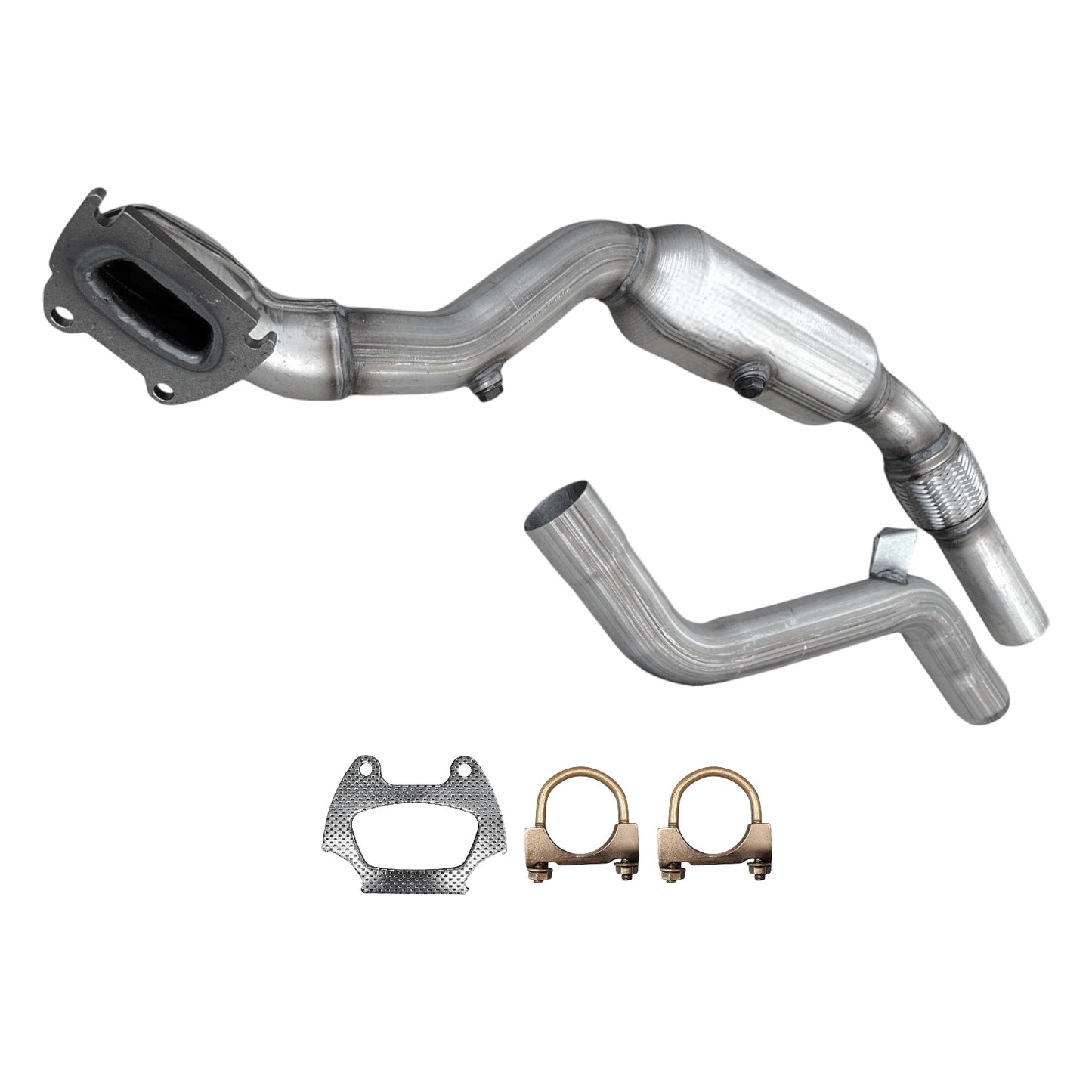 Dodge Charger 3.6L (2011-2014) (Federal Emissions System) Left Side Catalytic Converter with Flex Pipe
