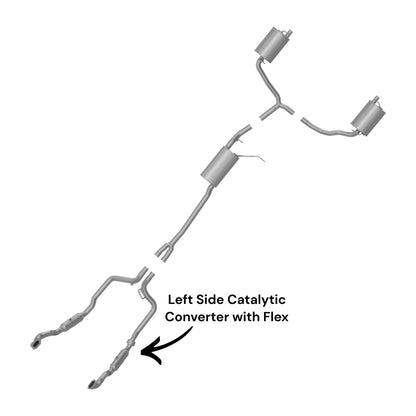Chrysler 300 3.6L (2011-2017) (Federal Emissions System) Left Side Catalytic Converter with Flex Pipe