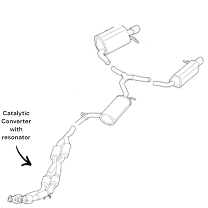 Volkswagen Passat 3.6L 2012-2018 Catalytic Converter with Resonator