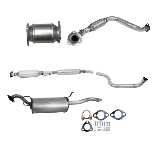 Chevrolet Aveo 1.6L (2004-2008) (Automatic Trans.) (Sedan) Converter, Flex Pipe, Resonator & Muffler