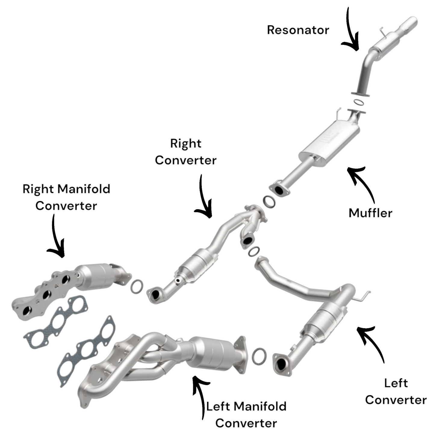 Toyota 4Runner 4.0L (2003-2009) Complete Exhaust