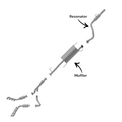 Lexus GX470 4.7L (2003-2004) Muffler and Resonator