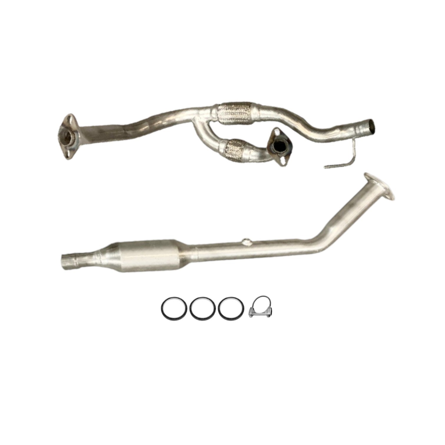 56187 - Toyota Sienna 3.0L (1998, 1999, 2000) V6 Flex Y Pipe with catalytic Converter