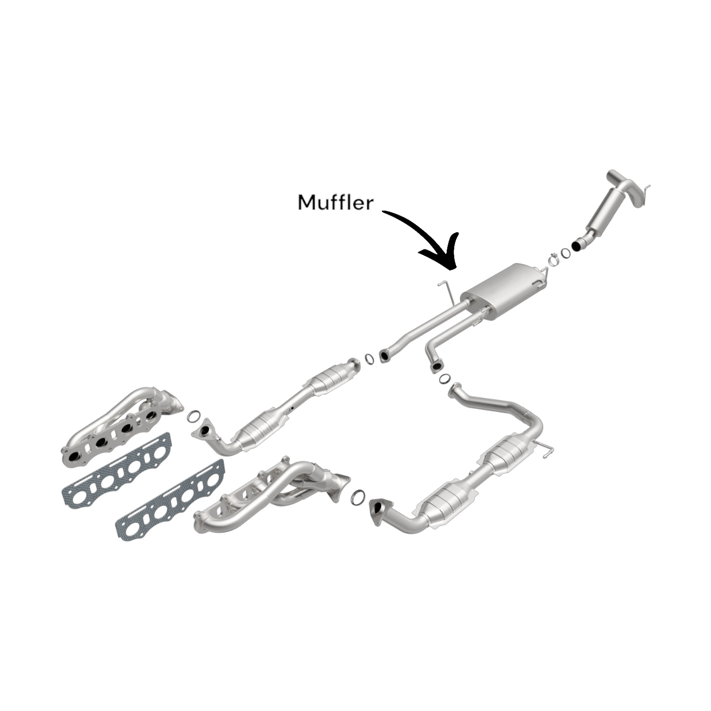 Toyota Tundra 5.7L (2007-2009) (146''Wheelbase) Muffler